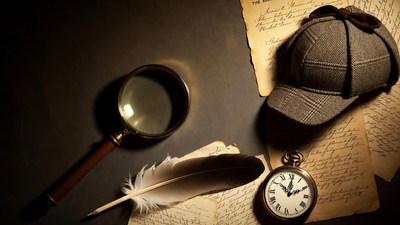 Sherlock Holmes Magnifying Glass Deerstalker Hat