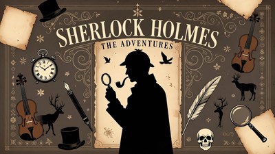 Sherlock Holmes Silhouette Illustration