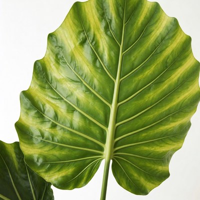 Large variegated monstera leaf