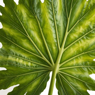 Large green variegated leaf