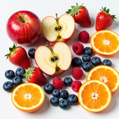 Fresh Mixed Berries and Fruits