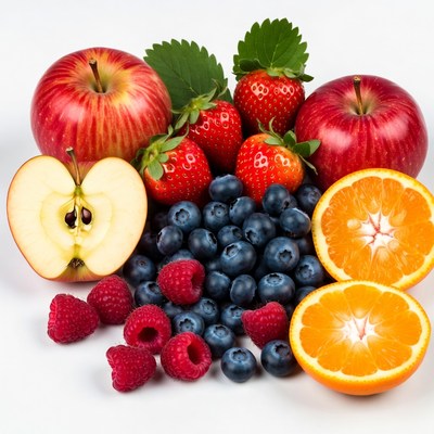 Fresh Mixed Berries and Fruits