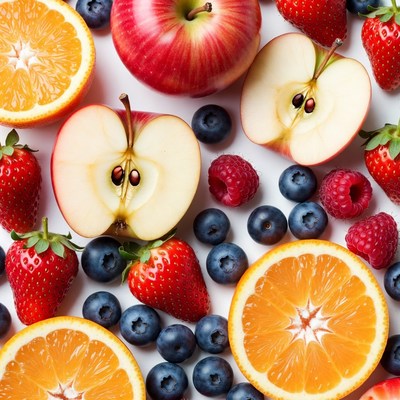 Fresh Mixed Berries and Fruits