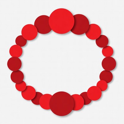 Red Circles Forming Ring
