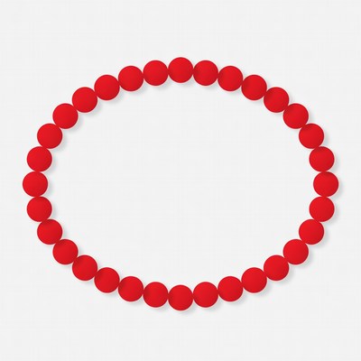 Red Beaded Bracelet
