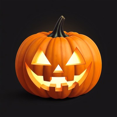 Carved Jack-o'-lantern Pumpkin