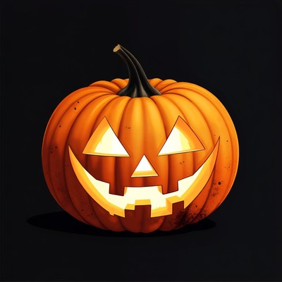 Jack-o'-lantern pumpkin illustration