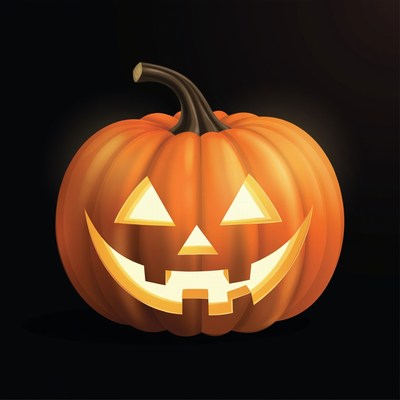 Jack-o'-lantern pumpkin illustration