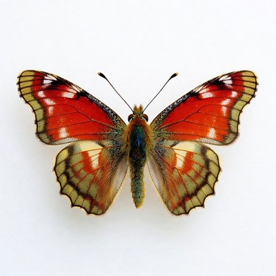 Red Admiral Butterfly Wings Spread