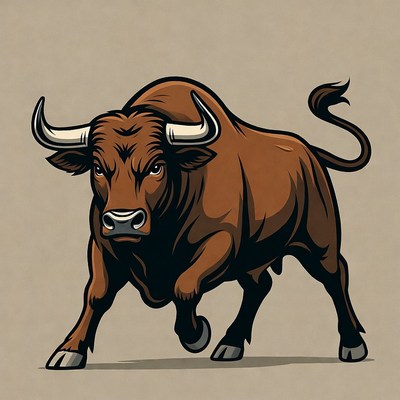 Angry Bull Illustration