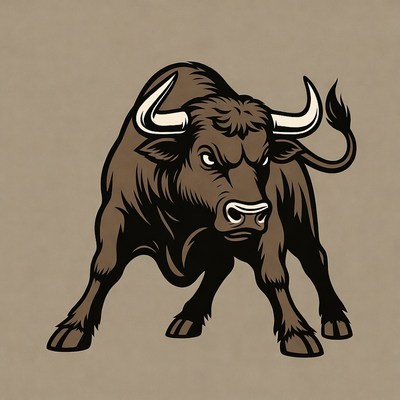Angry Bull Illustration