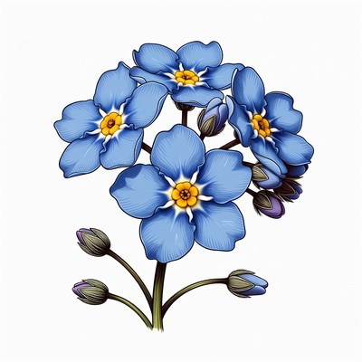 Forget-Me-Not Flowers Bouquet