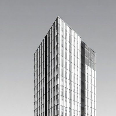Modern Glass Skyscraper Building