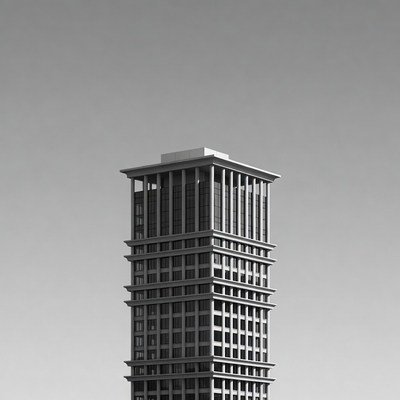 Tall modern skyscraper building