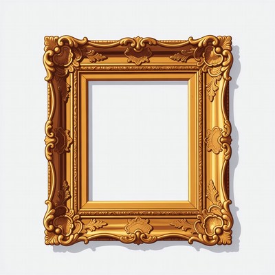 Ornate Gold Picture Frame