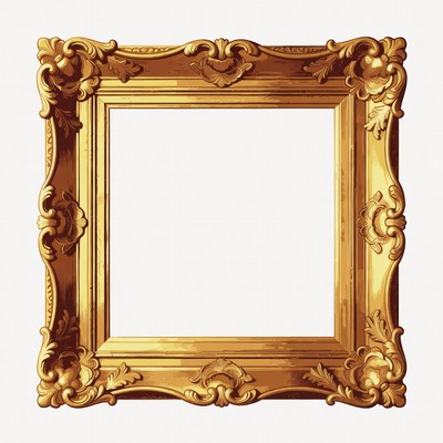 Ornate Gold Picture Frame