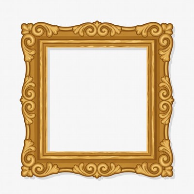 Ornate Golden Picture Frame