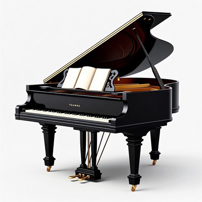 Yamaha Grand Piano Open Lid