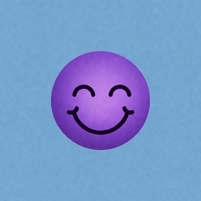 Purple Smiling Emoji