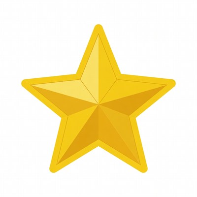Golden Star Clipart