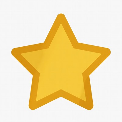 Yellow star illustration