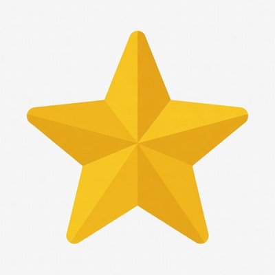 Yellow star illustration