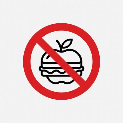 No Apple No Burger Icon