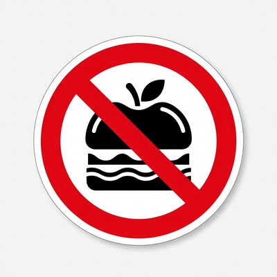 No Apple No Burger Sign
