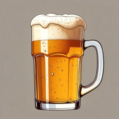 Beer Mug with Foam