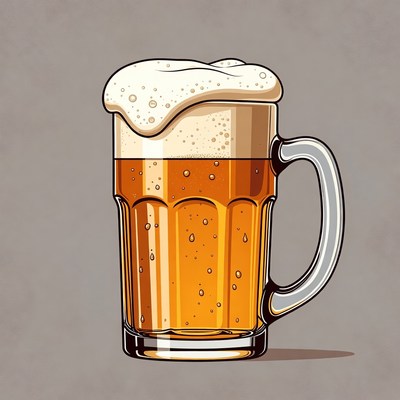 Beer Mug with Foam