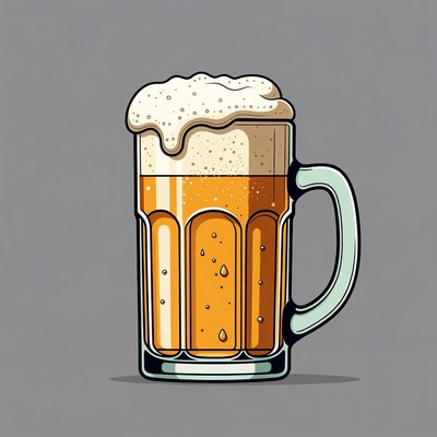 Beer Mug with Foam