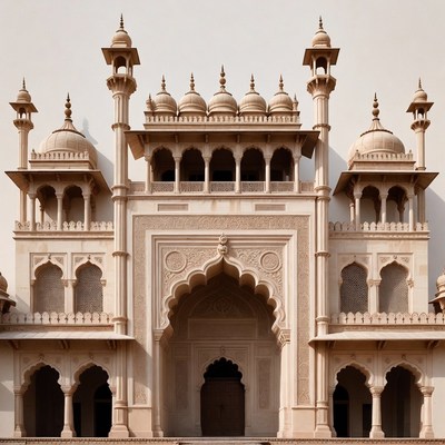 Indian Mughal Architecture Grand Entrance