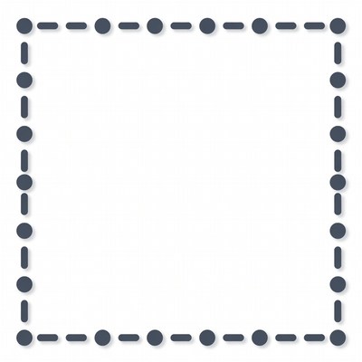 Dotted Line Square Border