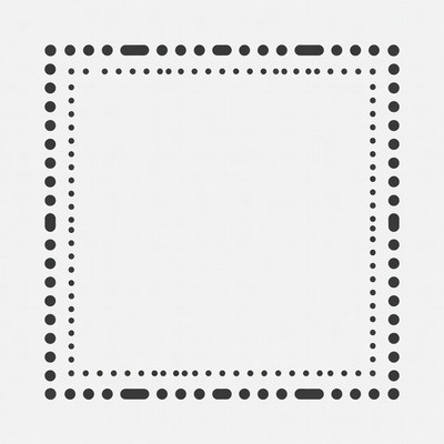 Double Dotted Line Border Frame