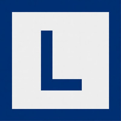 Blue L Letter Icon