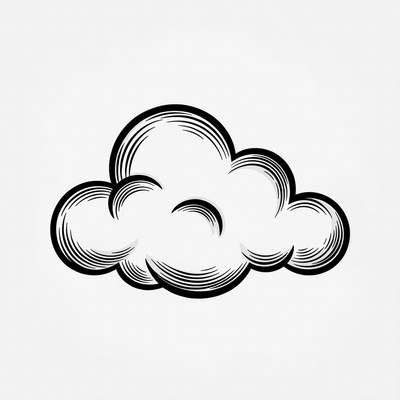 Fluffy Cloud Illustration