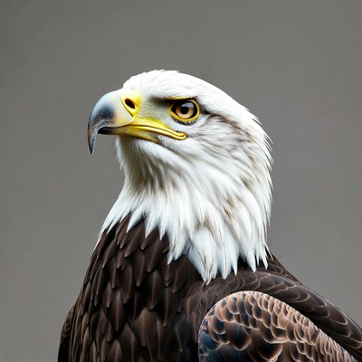 Bald eagle close-up portrait