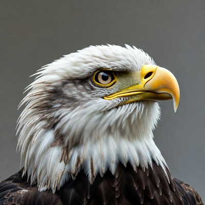 Bald eagle close-up portrait