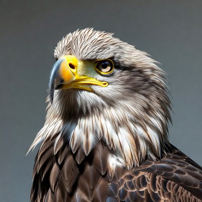 Bald Eagle Closeup Portrait