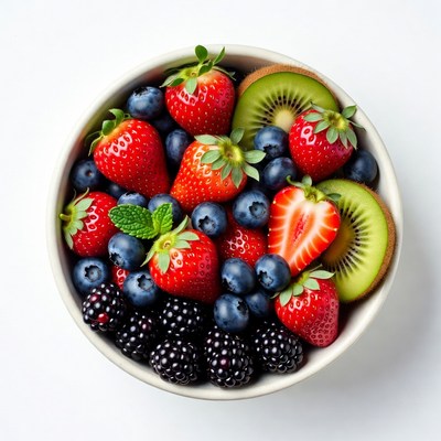 Berry Kiwi Fruit Bowl