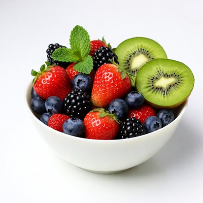 Mixed Berry Kiwi Fruit Bowl