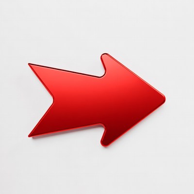 Shiny Red Arrow Icon