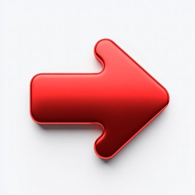 Shiny Red Arrow Icon