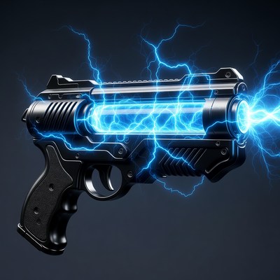 Futuristic Plasma Energy Gun