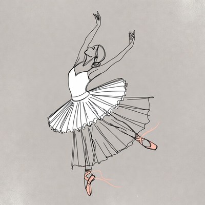 Ballerina in tutu dancing