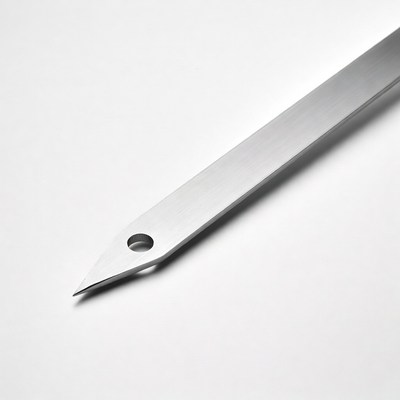Silver metal pointed tool