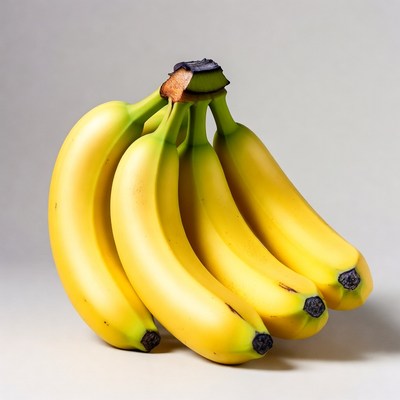 Bunch of ripe yellow bananas