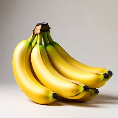 Bunch of ripe yellow bananas