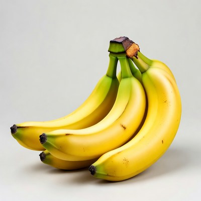 Bunch of ripe yellow bananas