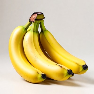 Bunch of ripe yellow bananas